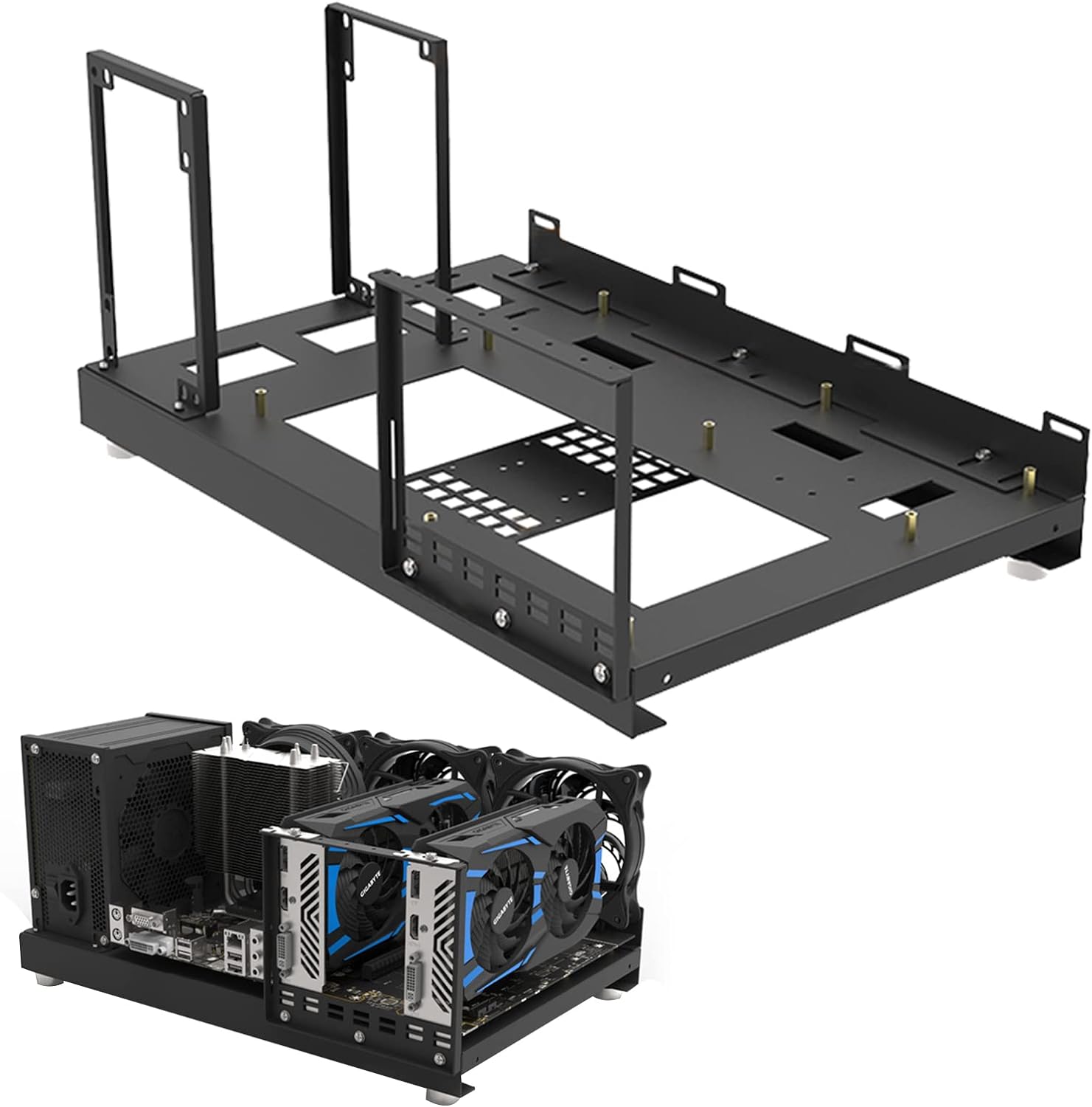 W01 DIY Portable Test Bench Open Air PC Frame Fits X79 X99 Mobo
