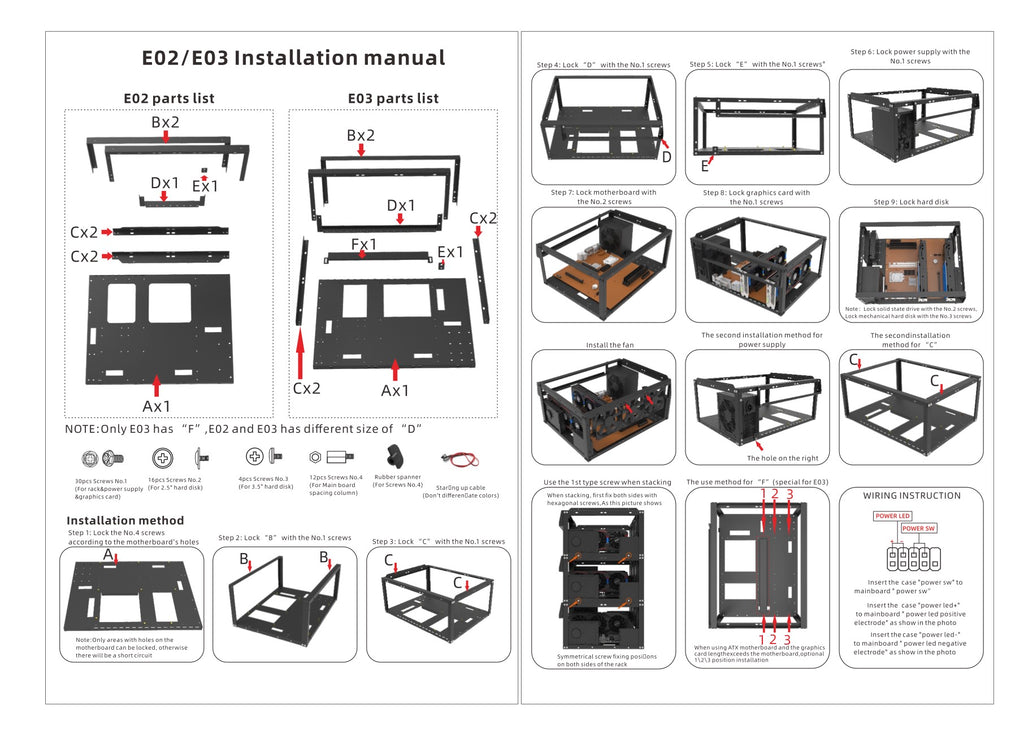 E02 Stackable Open Air Test Bench Bundle