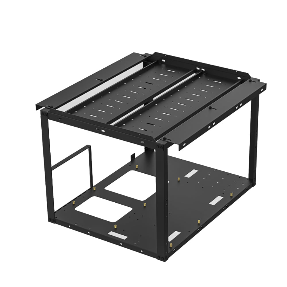 H24 v2 24+4 HDD Open Air PC Case DIY Test Bench Frame with 3.5 Inch Hard Drive Holders for Crypto Mining, Chia Farming XCH FIL BHD, NAS Storage Case