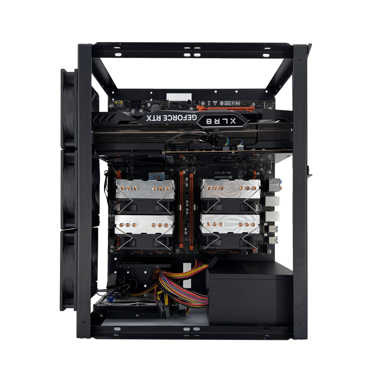 E02 Stackable Open Air Test Bench DIY PC chassis Fits ATX MacroATX