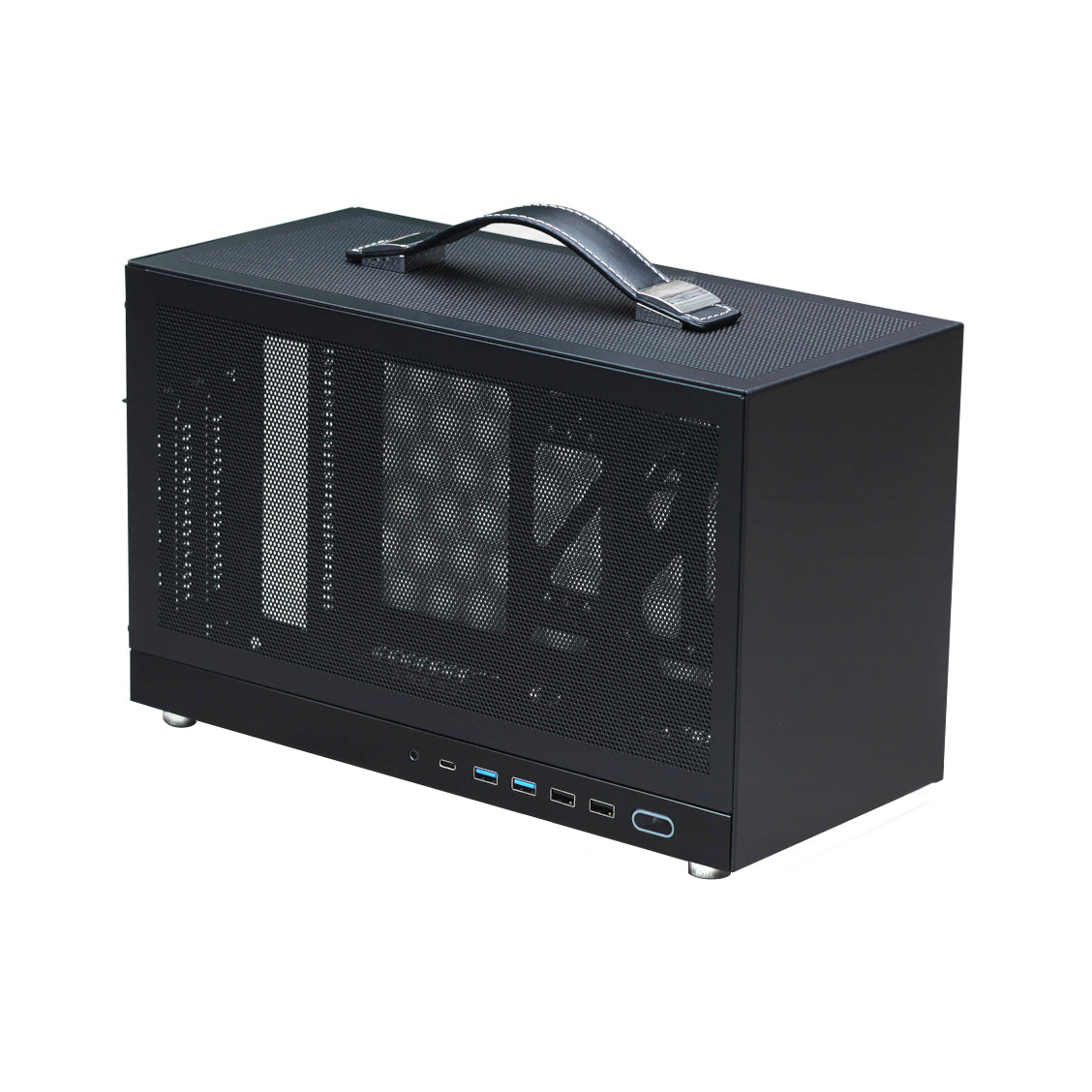 S400 Pro 10.8L Portable Mini-ITX PC Case with PCIe 4.0 Cable Fit Triple-Slot GPU