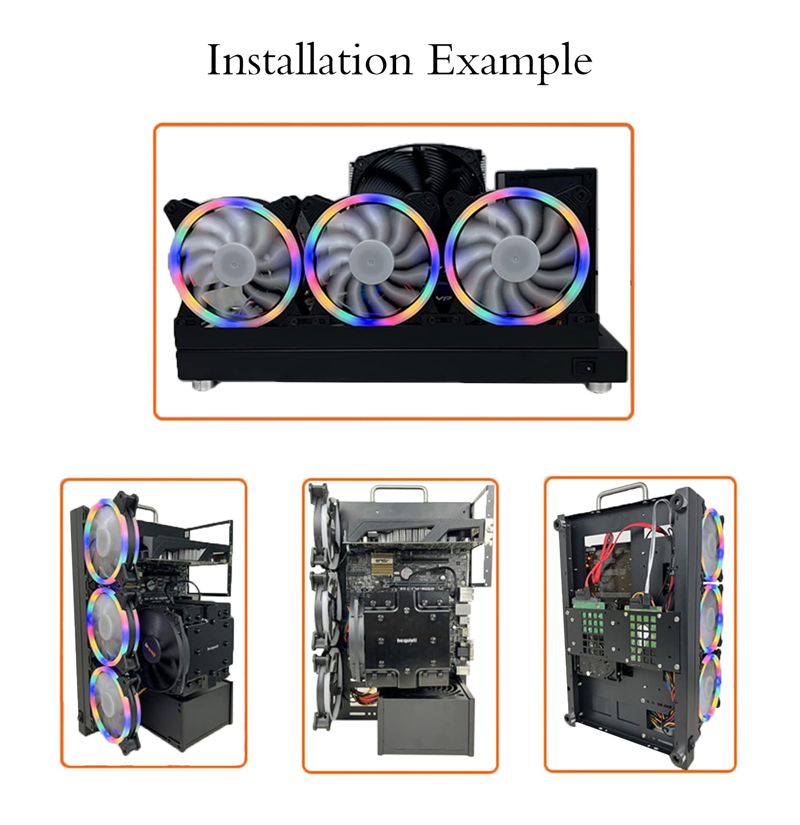 W01 DIY Portable Test Bench Open Air PC Frame Fits X79 X99 Mobo ATX MATX ITX