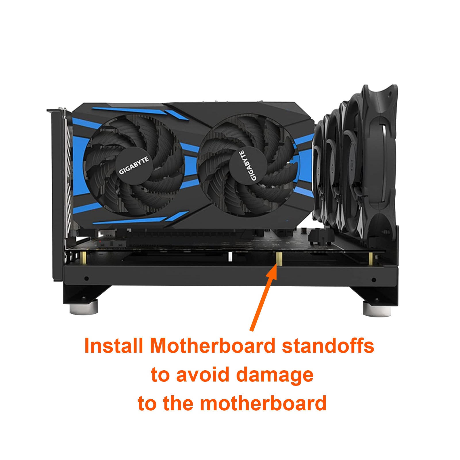 W01 DIY Portable Test Bench Open Air PC Frame Fits X79 X99 Mobo ATX MATX ITX
