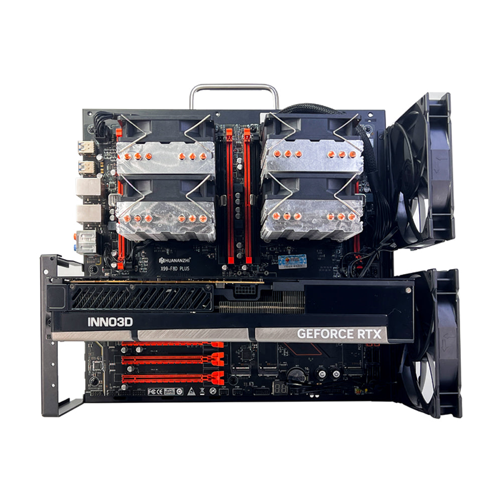 W02 E-ATX/ATX/mATX PC Test Bench Open Air Frame DIY Case Portable Wall-Mountable